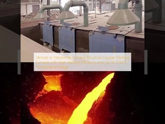 수직 또는 수평 오븐 구조 높은 녹기 효율과 최대 1250 °C 온도 범위의 구리 녹기 오븐